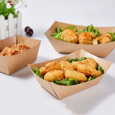 0.25LB 25# Biodegradable dùng một lần đồ dùng bàn thuyền chiên món ăn nhẹ