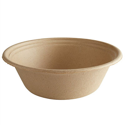 120 độ Kháng dầu Biodegradable Canh đường Bagasse đĩa mang theo bát với nắp
