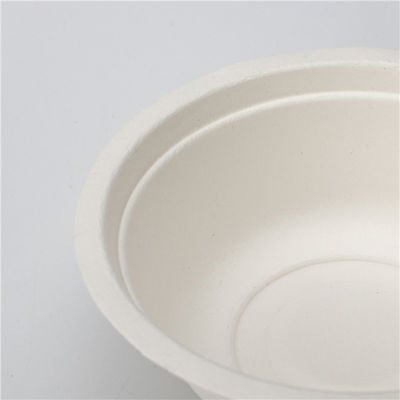 120 độ Kháng dầu Biodegradable Canh đường Bagasse đĩa mang theo bát với nắp