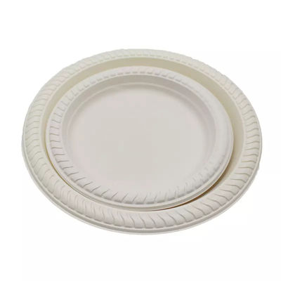 9in 10in Tròn bột ngô đĩa dùng một lần Biodegradable bàn tròn đĩa