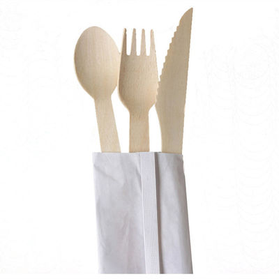 140mm Biodegradable Birch dùng một lần đồ dùng bằng gỗ 150mm gỗ đẻ dao và muỗng