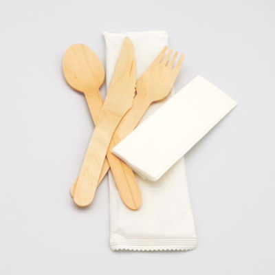 140mm Biodegradable Birch dùng một lần đồ dùng bằng gỗ 150mm gỗ đẻ dao và muỗng