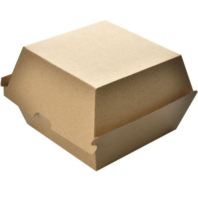 120 Deg Disposable Burger Boxes Packaging Burger Hamburger Packaging Box