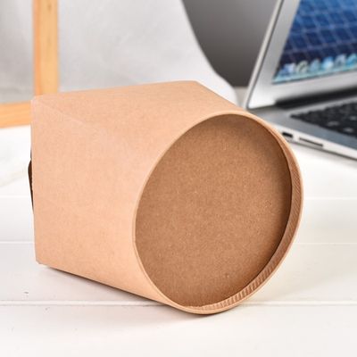 Hộp mì giấy có thể gập lại, tròn, phân hủy sinh học, dùng một lần, dung tích 250ml, 8oz, 12oz