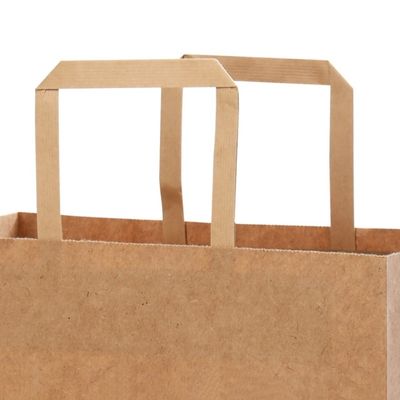 Túi giấy nâu có quai, dùng một lần, phân hủy sinh học, định lượng 250gsm 300gsm