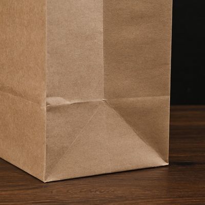 Túi giấy nâu có quai, dùng một lần, phân hủy sinh học, định lượng 250gsm 300gsm