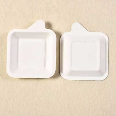 Khay đựng thức ăn tráng miệng bằng bột giấy bã mía phân hủy sinh học 7g Mini cho bữa tiệc