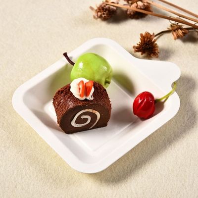 Khay đựng thức ăn tráng miệng bằng bột giấy bã mía phân hủy sinh học 7g Mini cho bữa tiệc