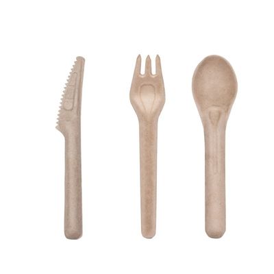 Dao nĩa dùng một lần thân thiện với môi trường làm từ bã mía phân hủy sinh học 141,7mm