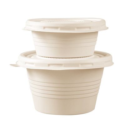 Cốc đựng gia vị sốt dùng một lần bằng tinh bột ngô 4OZ có nắp