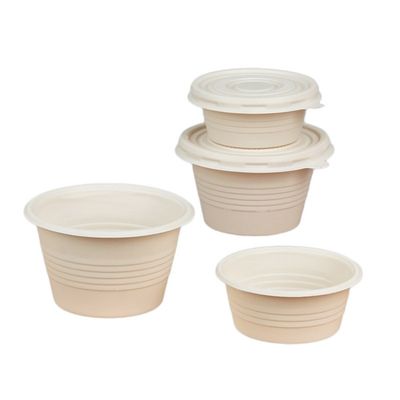 Cốc đựng gia vị sốt dùng một lần bằng tinh bột ngô 4OZ có nắp