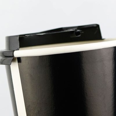 2.5oz Cốc cà phê giấy đen in theo yêu cầu 8oz Cốc cà phê một lớp