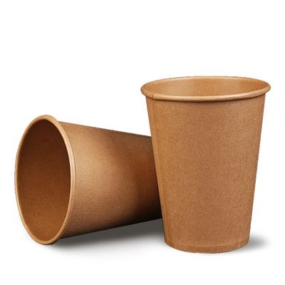 8 ounce Biodegradable một lần sử dụng giấy Cups Kraft giấy đơn tường cà phê cups