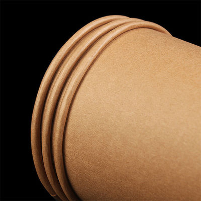 8 ounce Biodegradable một lần sử dụng giấy Cups Kraft giấy đơn tường cà phê cups