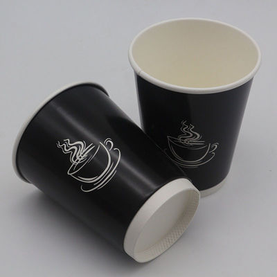 EN13432 Cốc giấy dùng một lần 400Ml 12Oz Cốc cà phê tùy chỉnh mang theo với nắp